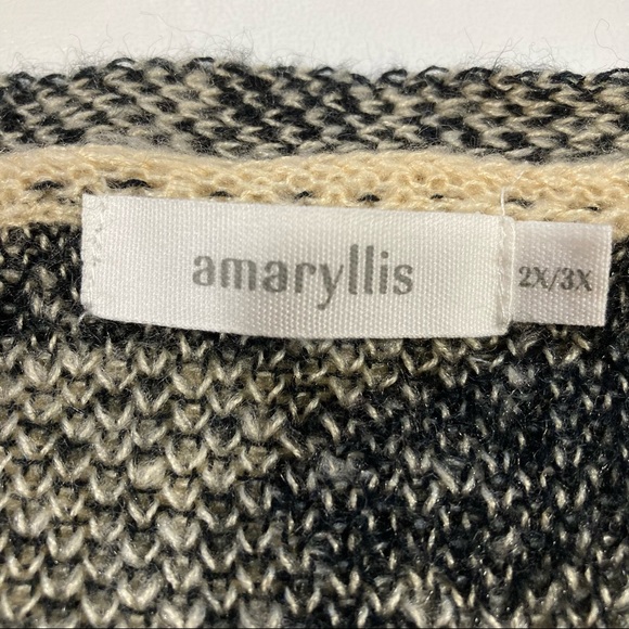 Amaryllis leopard print long knit cardigan. Plus size size 2X / 3X. Like new - Picture 5 of 6